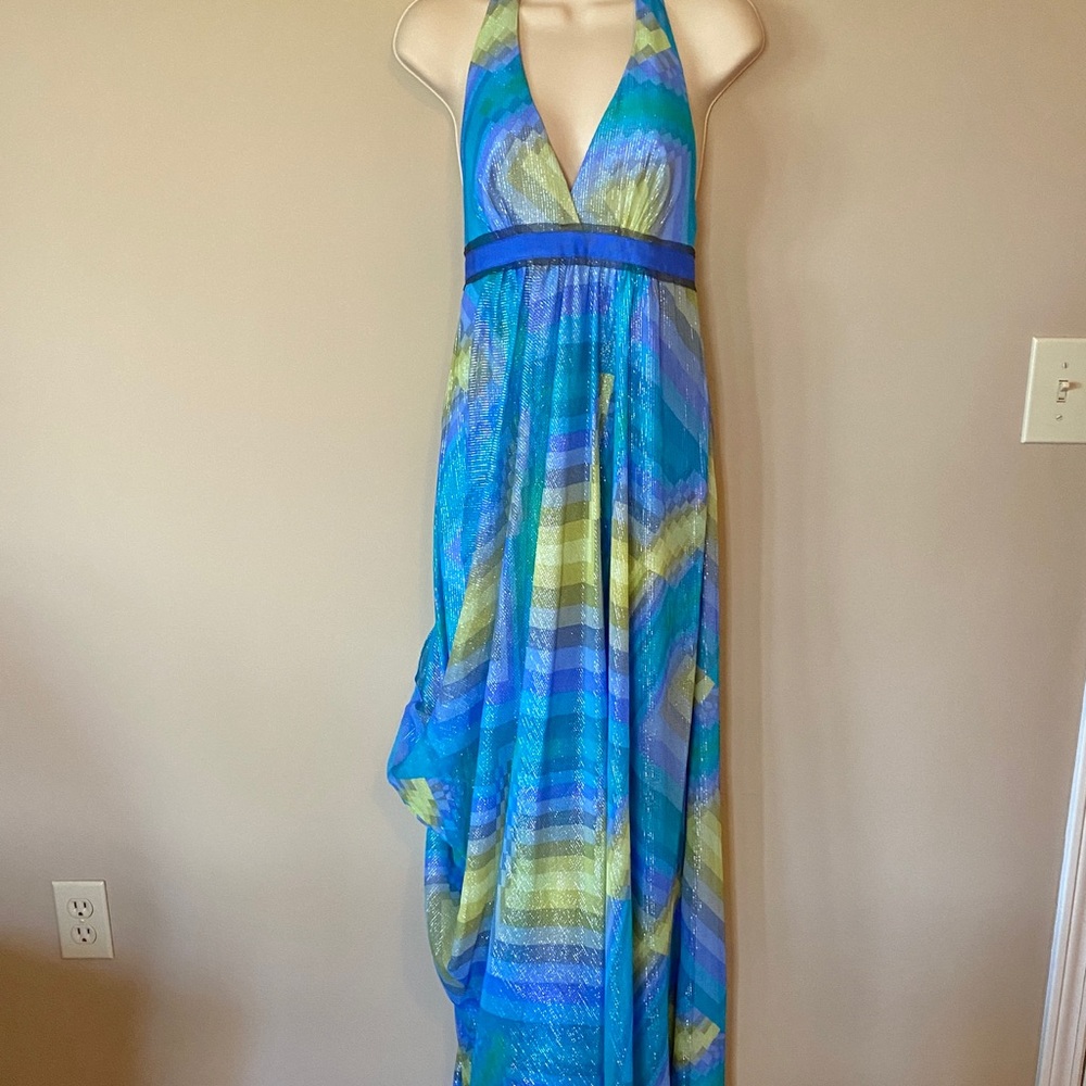 BCBG MaxAzria Halter Maxi Dress 8